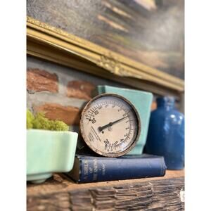 Antique Jas. P. Marsh 6" Steam Gauge Chicago - 1907-1932 Era